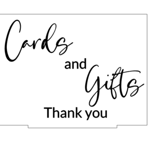 Acrylic Cards and Gifts Sign (3D)